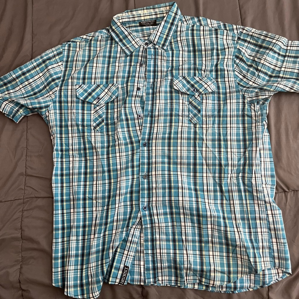 Mens Button Up Shirt XXL Irreverent